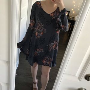 Long sleeve floral dress